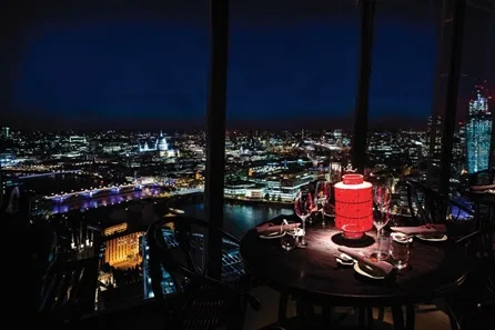 London Skyline Dinner Experience with Window Table and Champagne for Two at Hutong at The Shard at Hutong at The Shard
