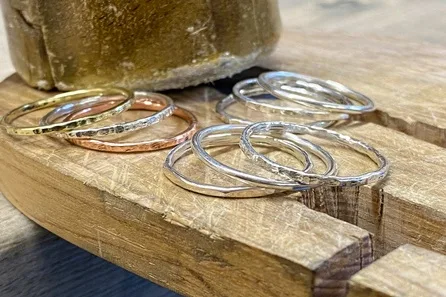 Private Craft a Set of Silver Stacking Rings Workshop for Two at Tonbridge