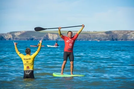 Stand-Up Paddleboard Lesson and Tour of Newquay Coastline for Four at Newquay
