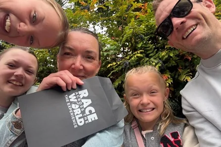 Race Across the World: Edinburgh, The Experience for Two Adults and One Child at Finish Location