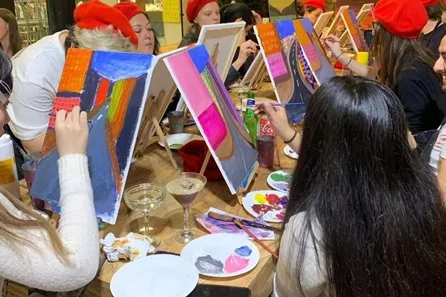 Sip and Paint Experience with Cocktail at Art Play London at Art Play London