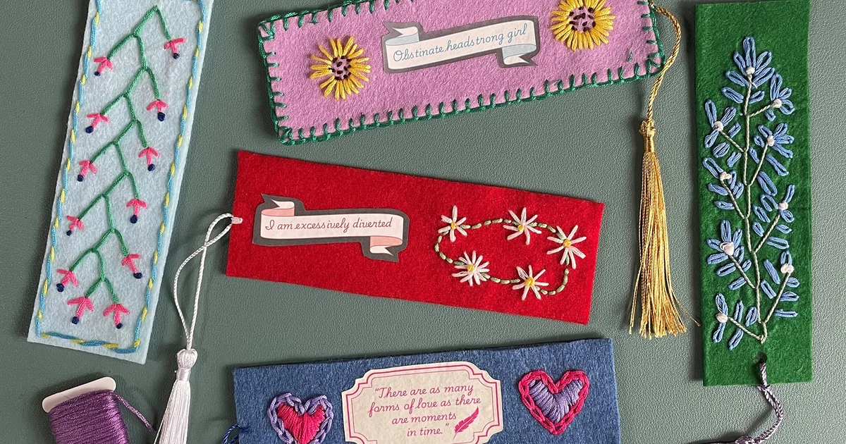 Bookmark Embroidery Workshop at The ArtPad