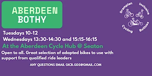 Aberdeen Adapted Cycling - Tuesday 11 - 12 Session at The Raymond Kelly Pavillion
