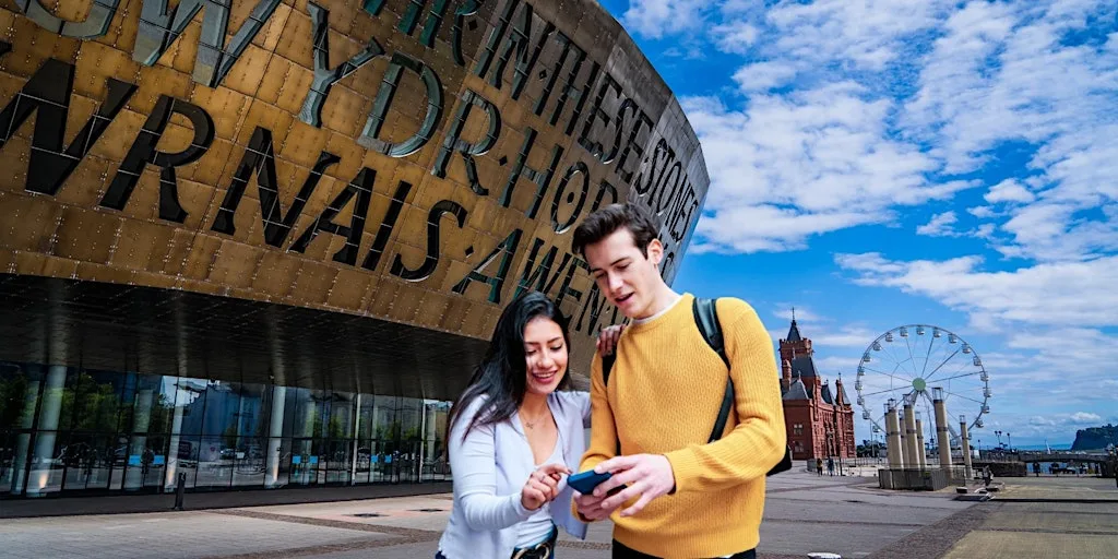 Discover Cardiff Bay! Interactive Treasure Hunt & City Walk at Wales Millennium Centre