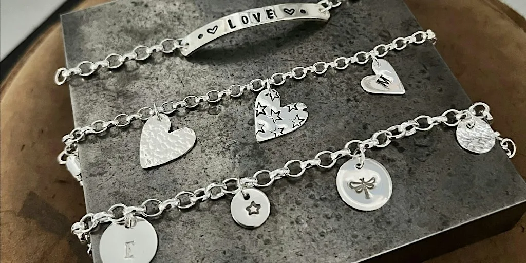 Beginners Silver Charm Bracelet at 15 Chapel Ln