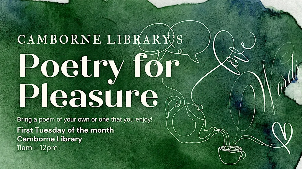 Poetry for Pleasure at Camborne Library