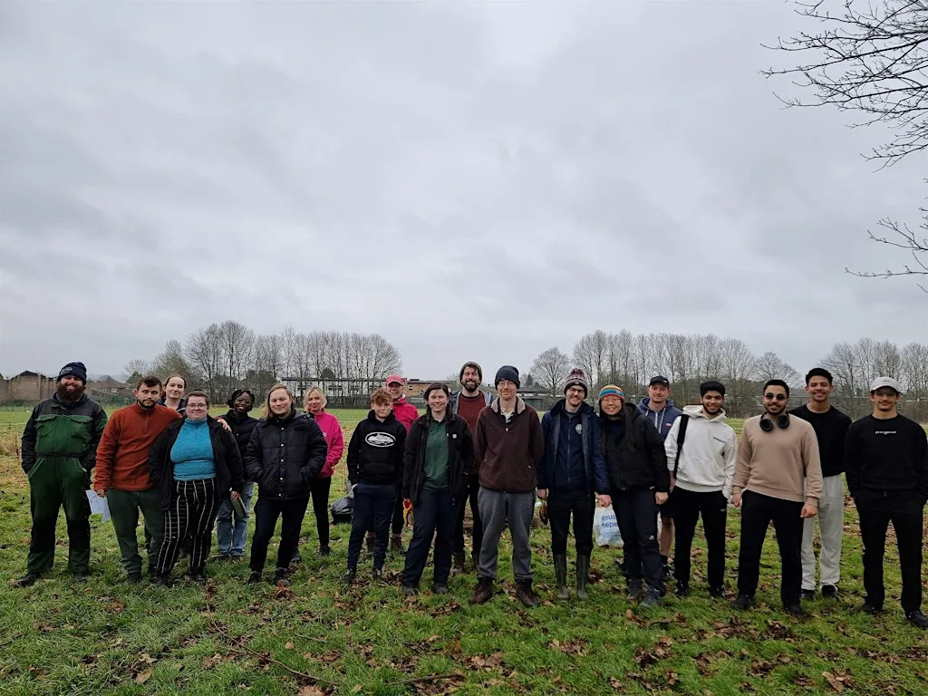 Aspley People's Forest tree care volunteering at King George V, Aspley at King George V Playing Fields