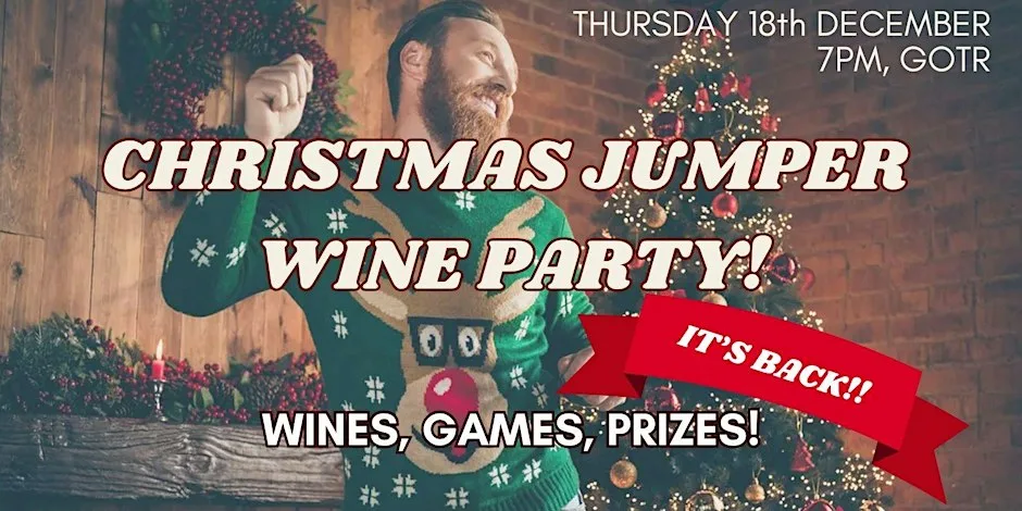 IT'S BACK! CHRISTMAS JUMPER WINE PARTY 2026 - The last sesh of the year! at GOAT ON THE ROOF
