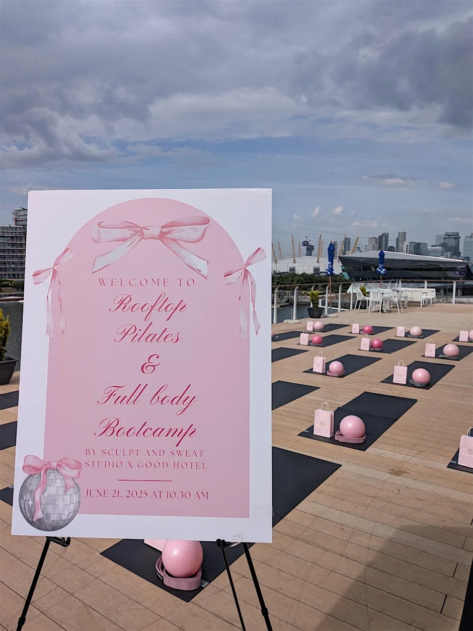 Rooftop Pilates X Sculpt Matcha Party at Good Hotel London