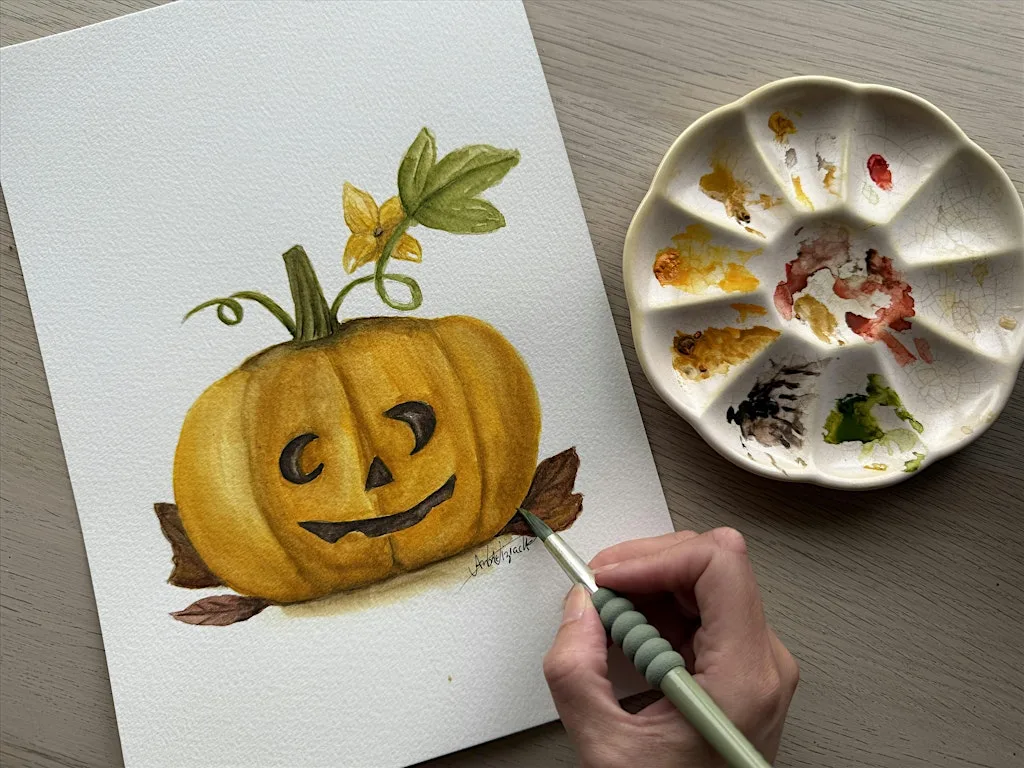 Halloween Edition - Botanical Watercolour for Beginners at Cass Art
