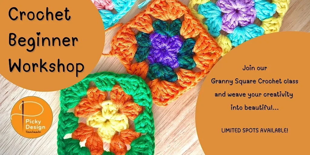 Crochet Beginner Workshop β Learn to Make Granny Squares! at Community Base