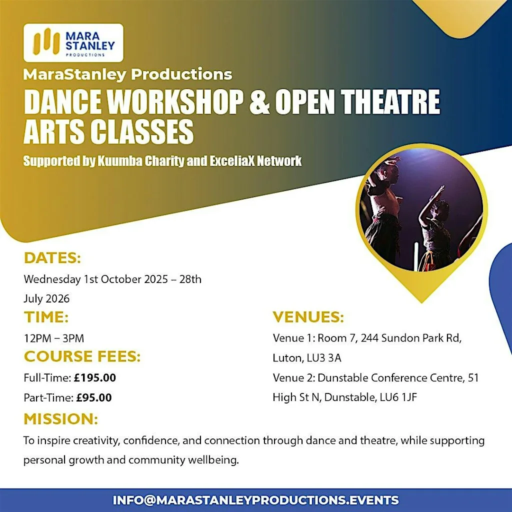 Dance Workshop & Open Theatre Art Classes at rm 7, 244 Sundon Park Rd