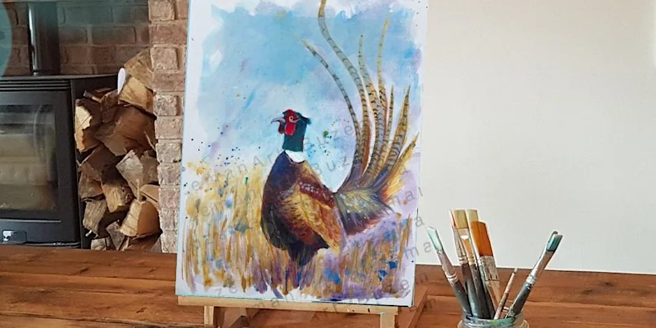 Painting workshop Pleasant pheasant’ @ The Twisted Knot, Doncaster at Cherry Lane