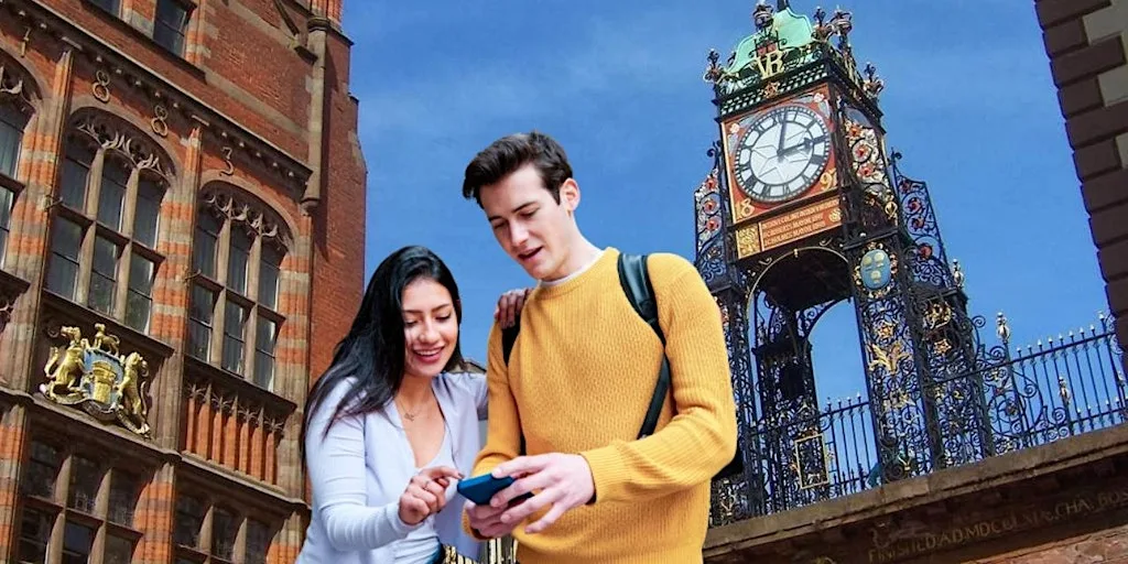 Discover Chester! Interactive Treasure Hunt & City Walk at Chester Town Hall Square