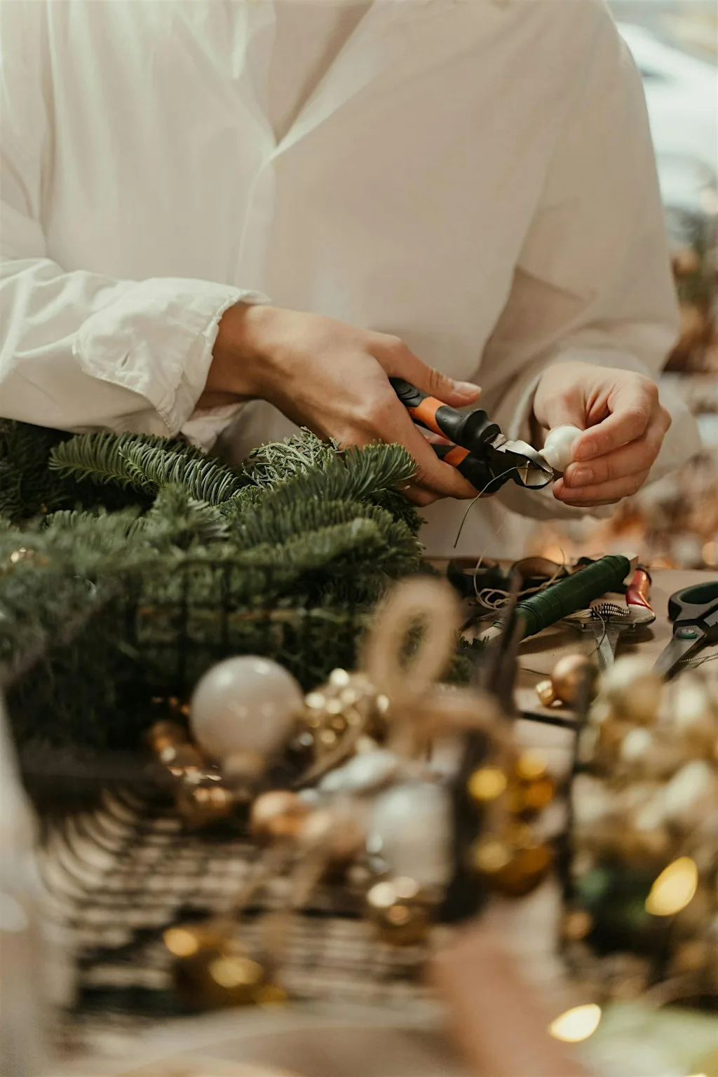 Christmas Wreath Making at Coppa Club, Henley at Coppa Club Henley
