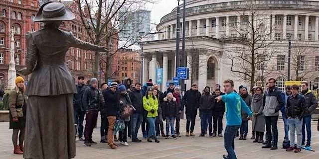 Free Manchester Walking Tours at Alan Turing Memorial Statue