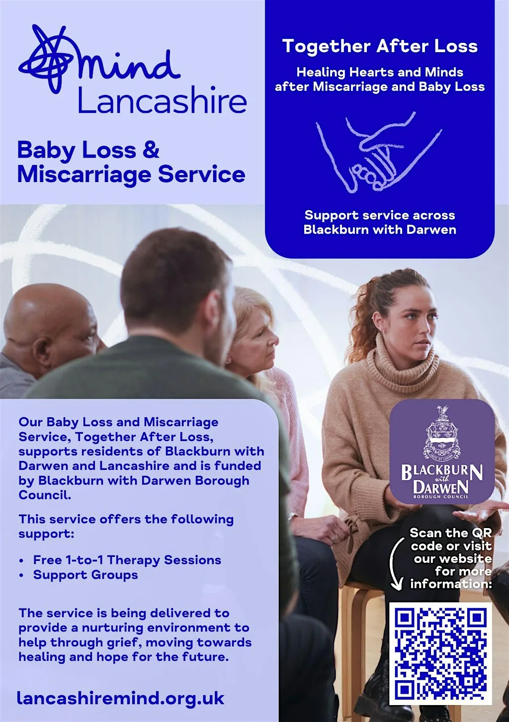 Lancashire Mind, Together After Loss 4 Week Wellbeing Workshop at Shadsworth Hub