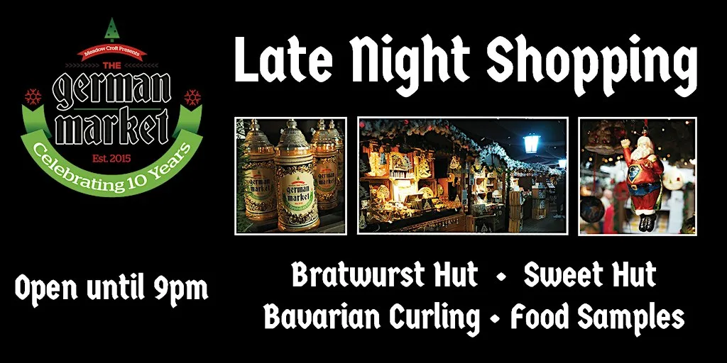 German Market Late Night Shopping 2026 at Meadow Croft Garden Centre