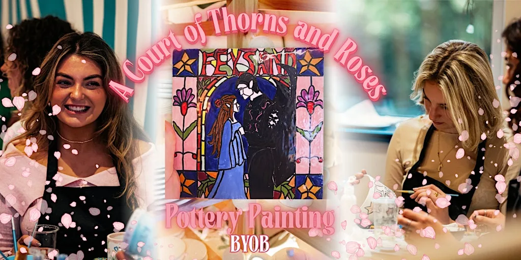 A Court of Thorns and Roses Themed Pottery Painting at Dublin Pottery Painting | Smithfield