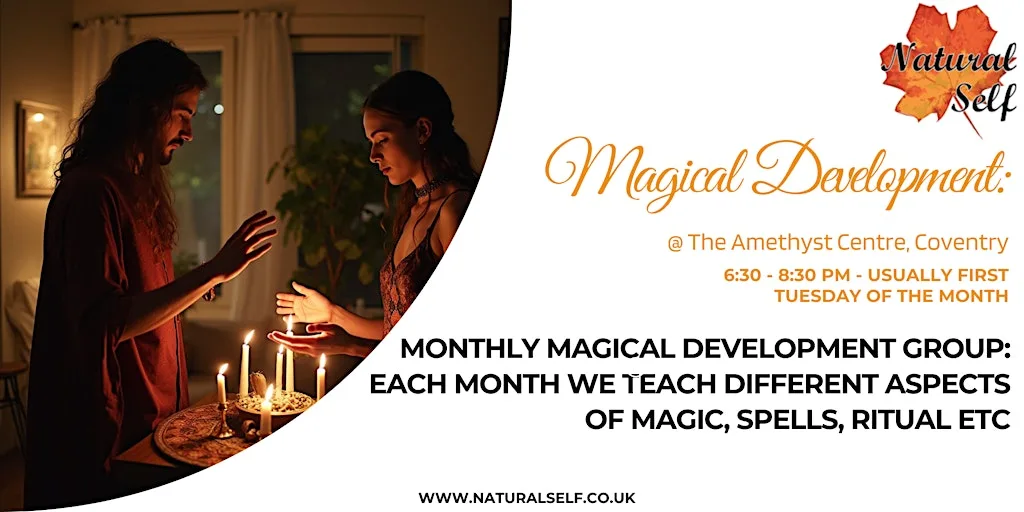 Intro to Paganism & Magic - different topics each Month at The Amethyst Centre