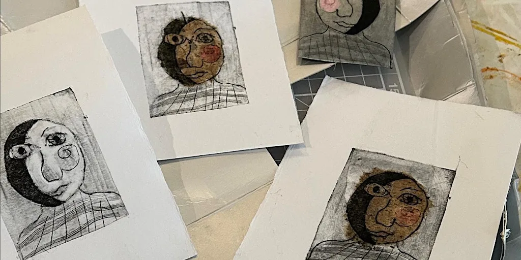 Intaglio Printmaking using Tetra-Pak at Old Fire Station Enterprise Centre