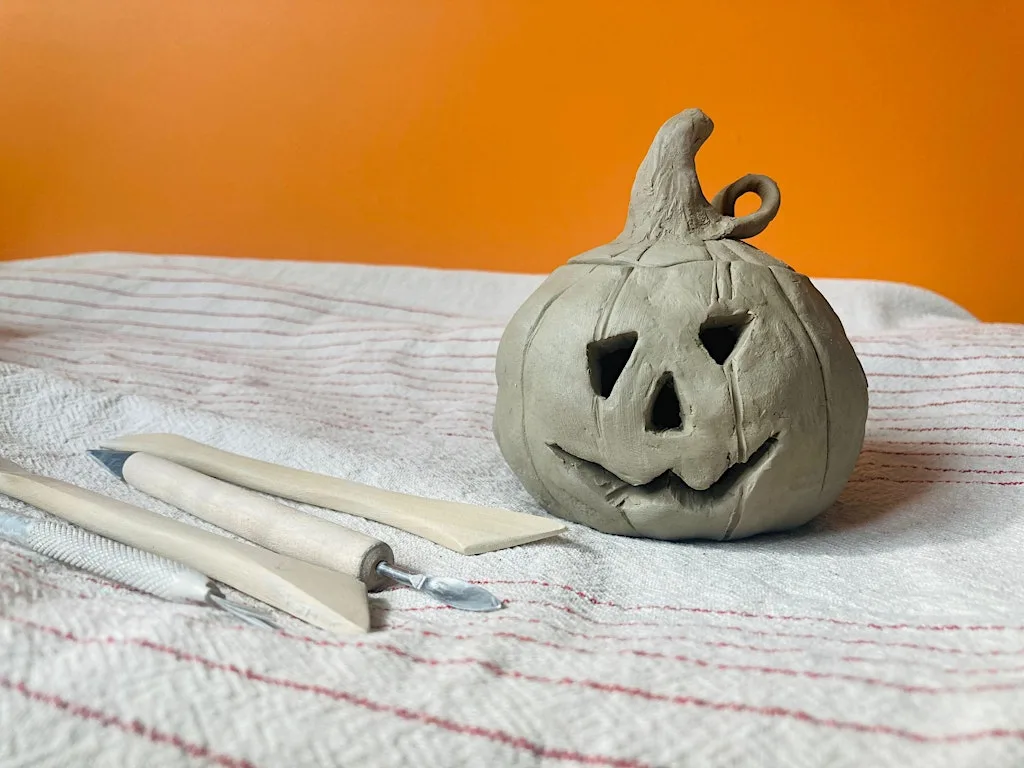 Halloween Pottery Class - Pumpkin Tealight Holder at Creative Bloc