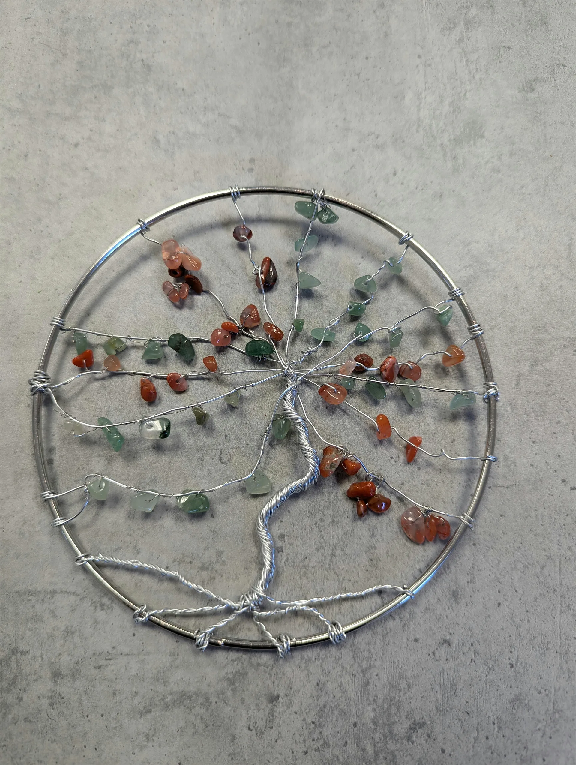 Autumn Themed Wire Tree of Life at Great Lumley Community Centre