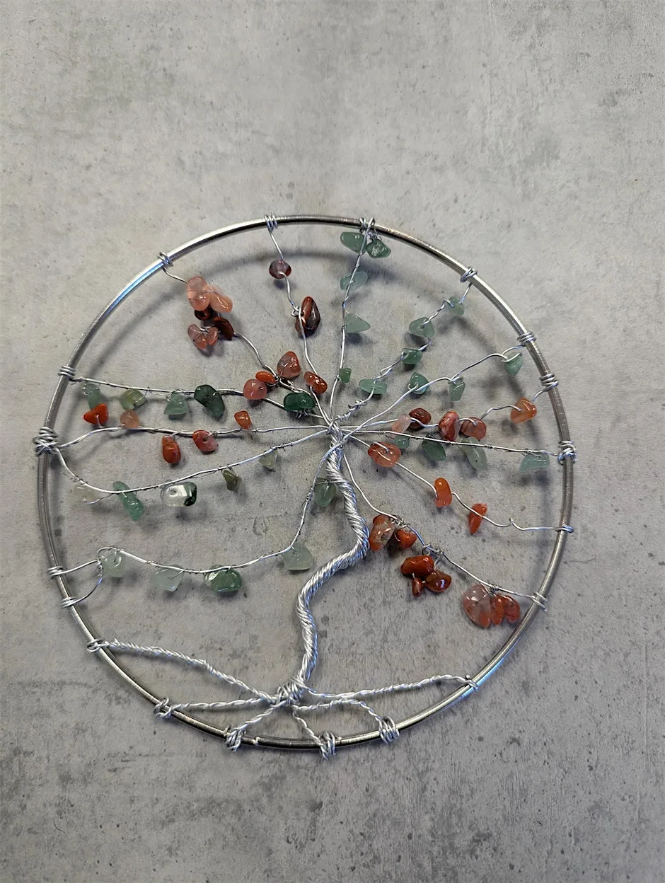 Autumn Themed Wire Tree of Life at Great Lumley Community Centre