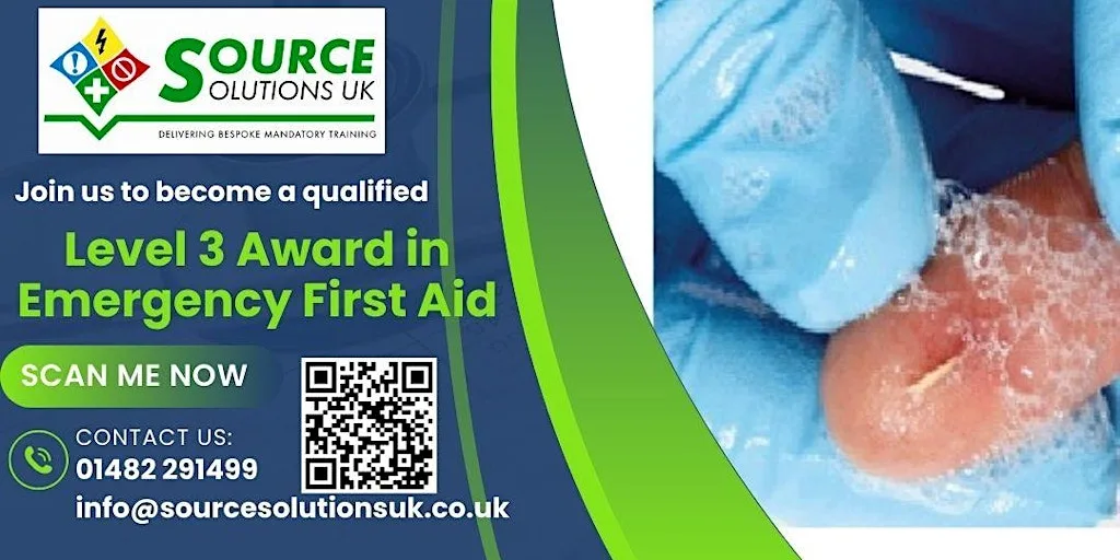 Level 3 Emergency First Aid at Work - 1 Day Course - £108