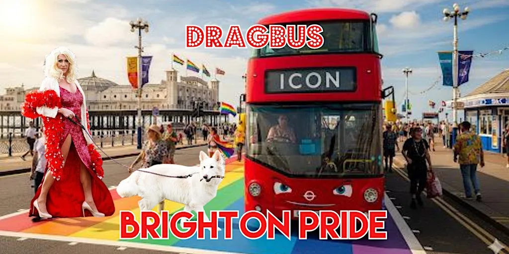 DRAGBUS BRIGHTON PRIDE WEEKEND LAUNCH - ICON DAVE LYNN at Brighton i360