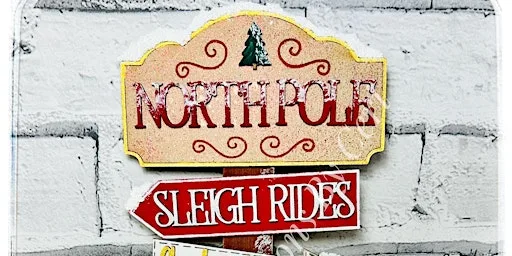 Paint your own Christmas signpost with festive treats at Ceddesfield Hall