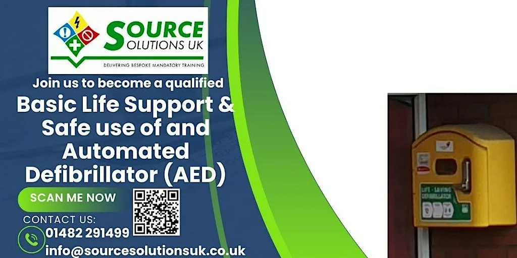 Basic Life Support and Safe Use of an Automated External Defibrillator RQF at 433 Hedon Rd