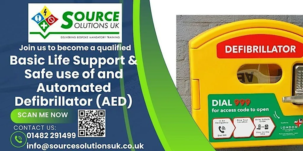 Basic Life Support and Safe Use of an Automated External Defibrillator RQF at 433 Hedon Rd