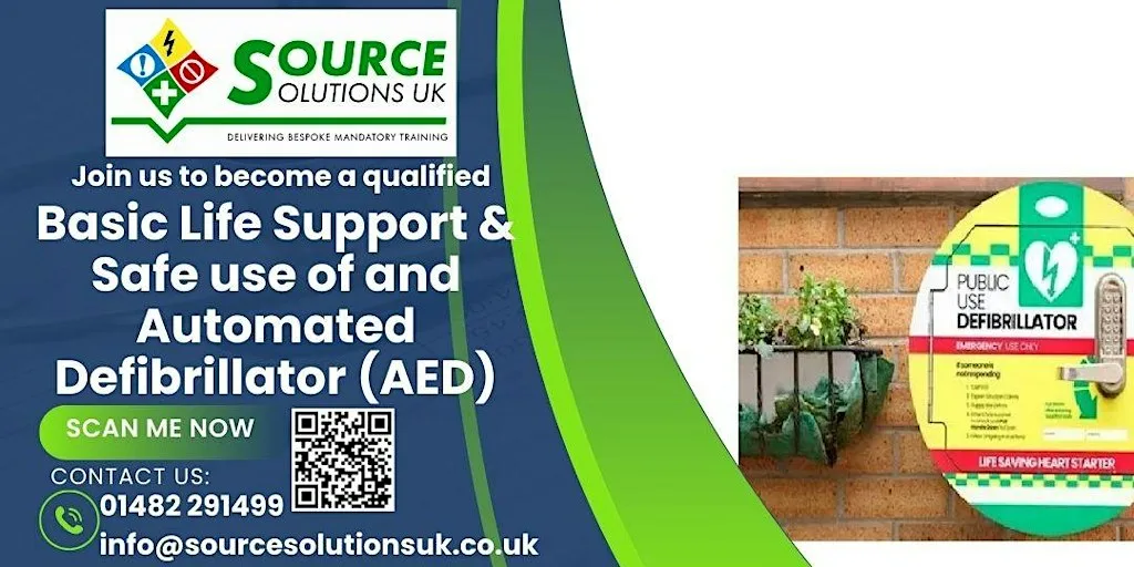Basic Life Support and Safe Use of an Automated External Defibrillator RQF at 433 Hedon Rd