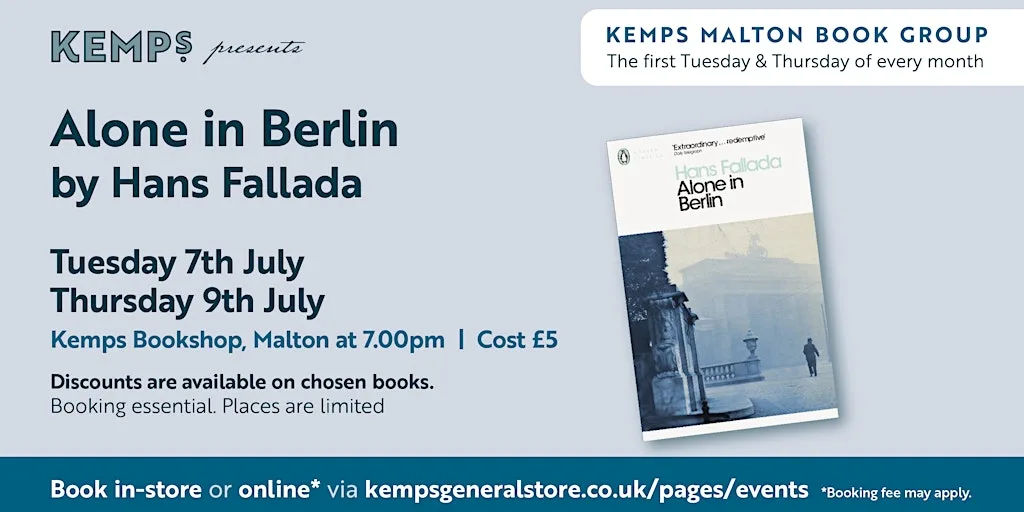 Book Club - Thursday - Alone In Berlin