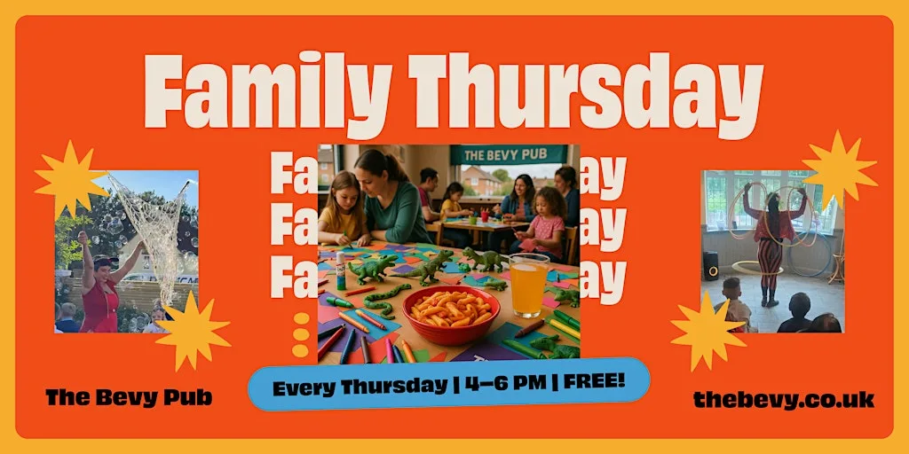 Family Thursdays at The Bevy – Free Fun & Dinner for All at The Bevy