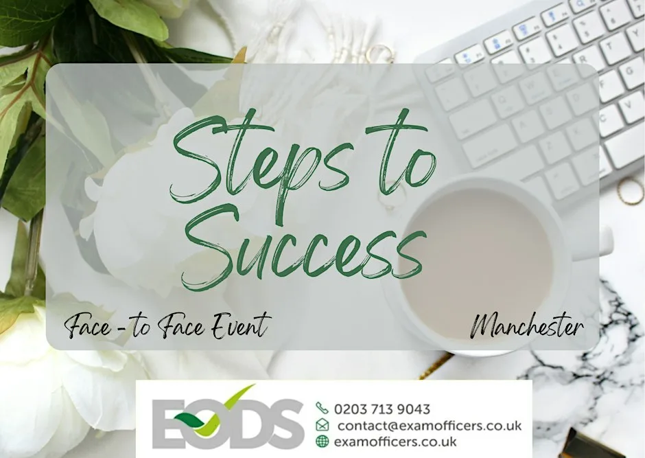 Face To Face Event, Steps for Success - New Exams Officer Training (MAN)