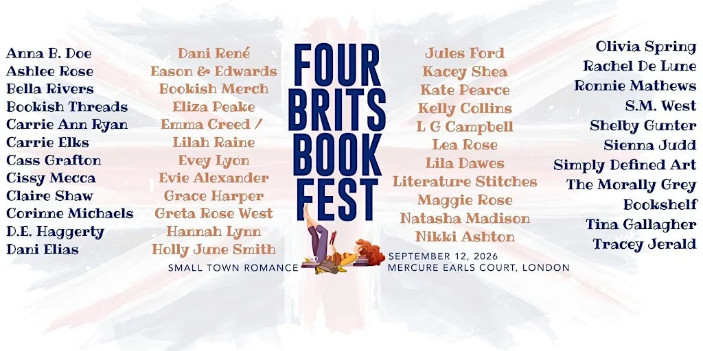Four Brits Book Fest Small Town Romance at Mercure London Earls Court