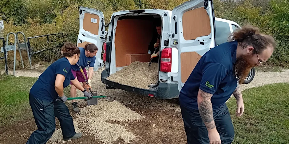 Brodsworth Conservation Volunteers at Country Way