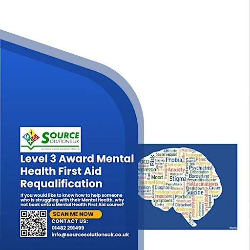 1 Day Level 3 Award in Mental Health at Work Requalification - £275 at 433 Hedon Rd