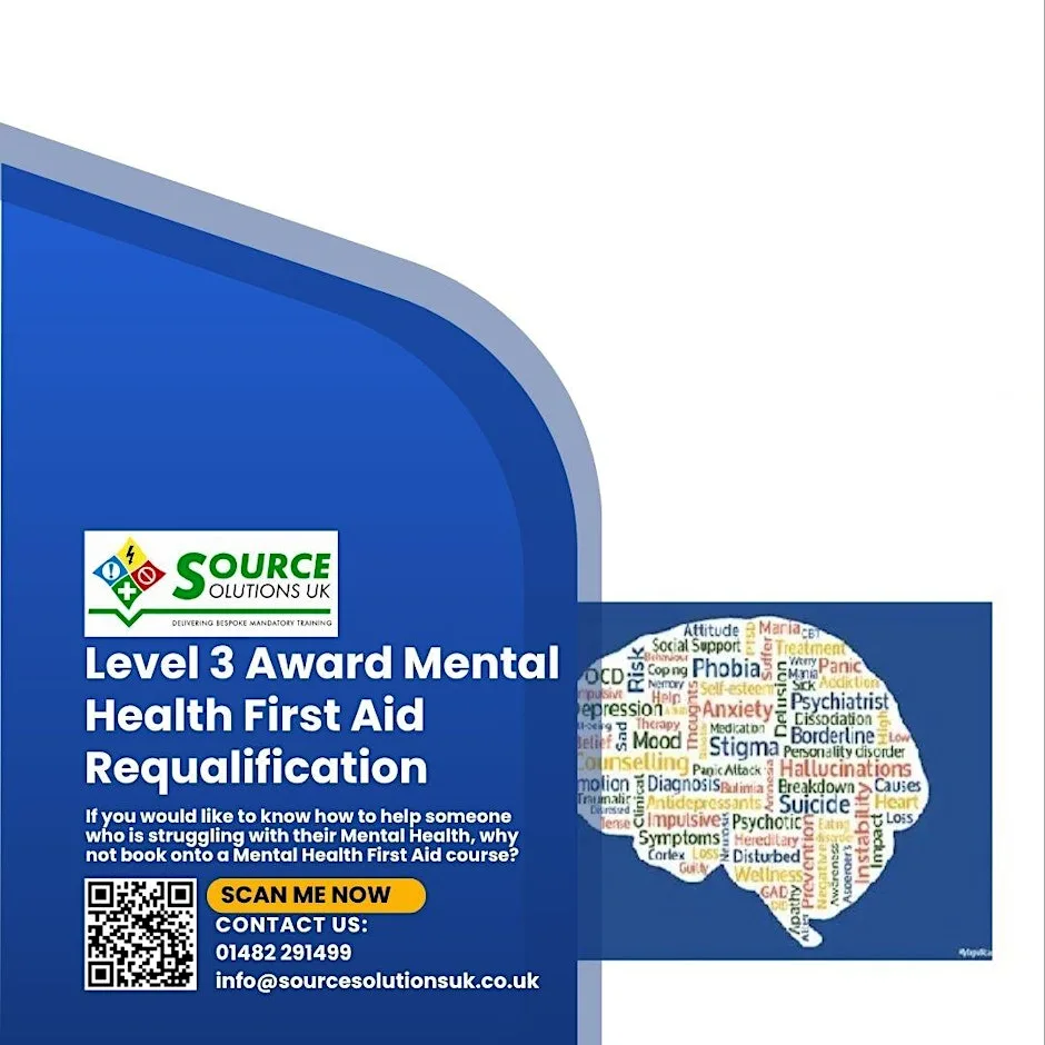 1 Day Level 3 Award in Mental Health at Work Requalification - £275 at 433 Hedon Rd