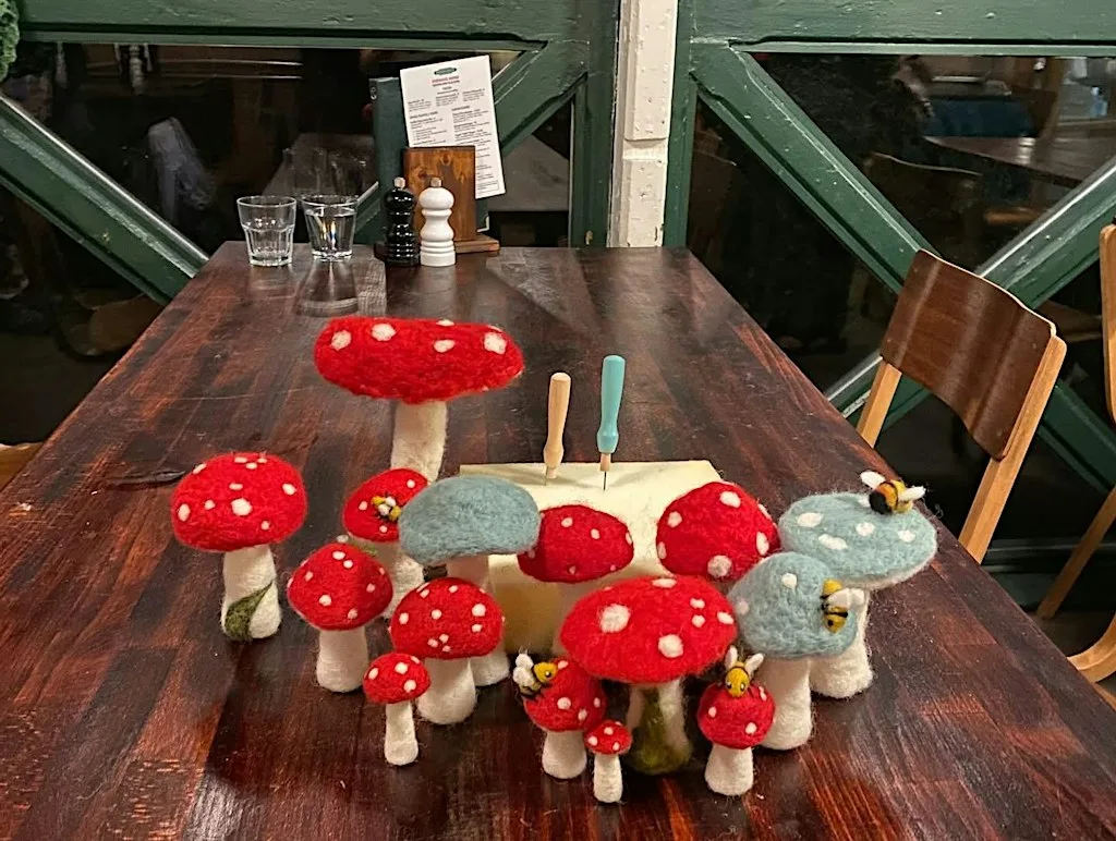 Toadstool / Mushroom Needle Felting Class at Mary & Archie