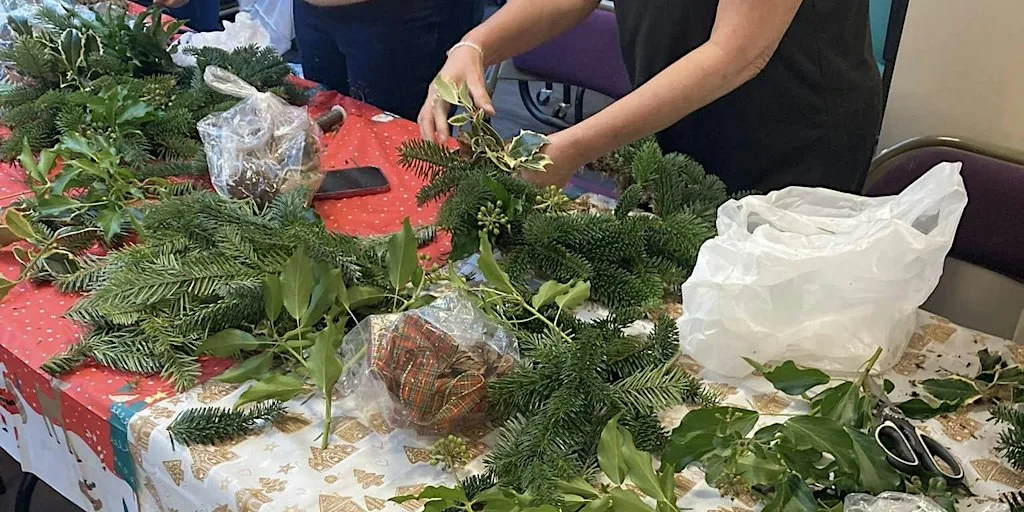 Christmas Wreath Making Workshop at Source Solutions UK