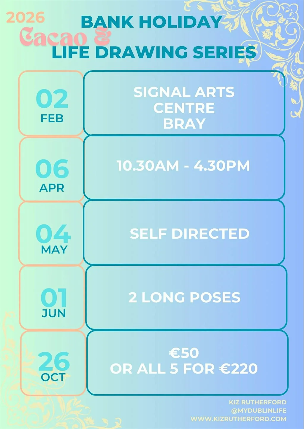 Bank holiday life drawing series at Signal Arts at Signal Arts Centre