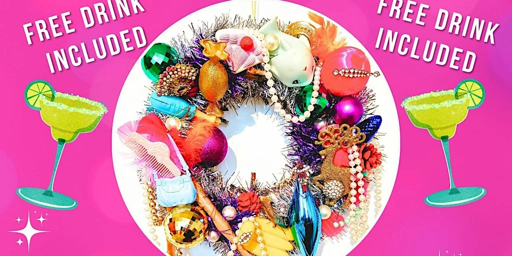 Christmas Kitsch Wreath Workshop (FREE drink included) at The Argyle Arms Brighton
