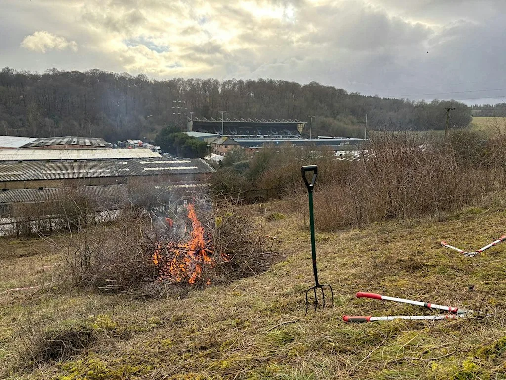Scrub bash, bonfire & wildflower planting at Sands Bank!!