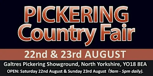 Pickering Country Fair 2026 - Public Camping at Galtres Pickering Showground