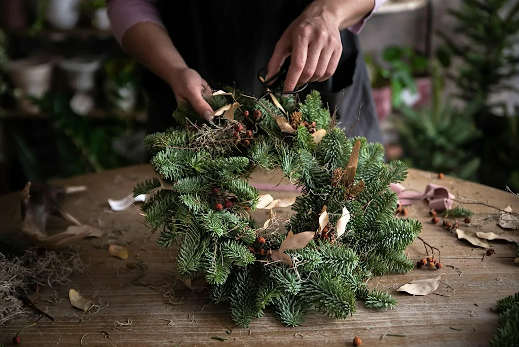 Festive Wreath Making Workshop at All Hallows C of E Church, Allerton