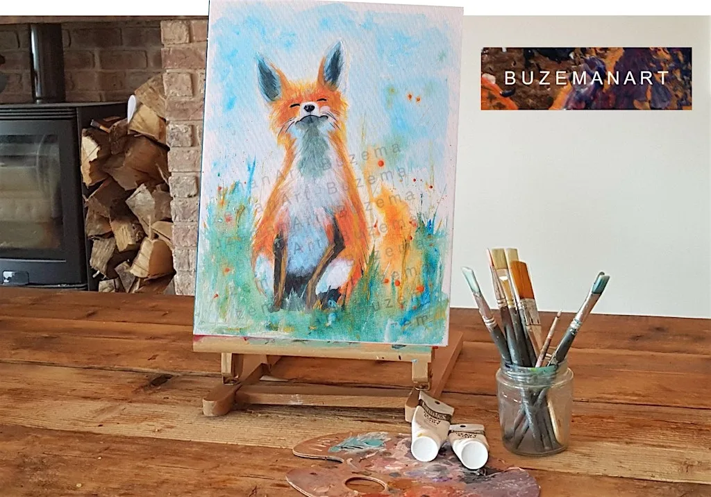 ‘Smiley mr Fox ‘ Painting Workshop @ Chirpy, Chapel Allerton - Leeds at Chirpy