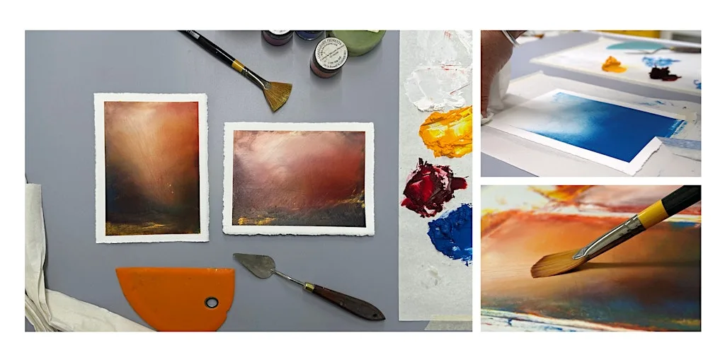 Atmospheric Landscapes Using Oils and Cold Wax with Paula Dunn at The Craft House